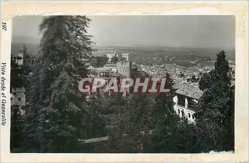 Ansichtskarte AK Vista desde el Generalife