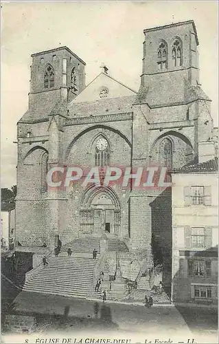 Ansichtskarte AK Eglise de la Chaise Dieu La Facade