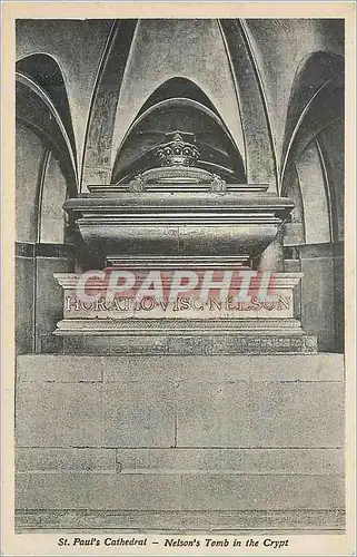 Ansichtskarte AK St Paul's Cathedral Nelson's Tomb in the Crypt