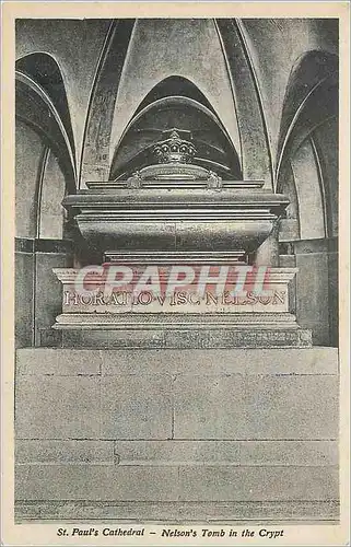Cartes postales St Paul's Cathedral Nelson's Tomb in the Crypt
