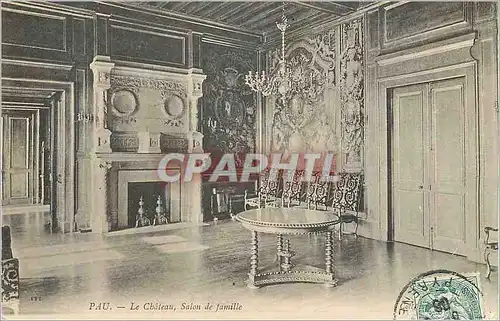 Cartes postales Pau Le Chateau Salon de Famille