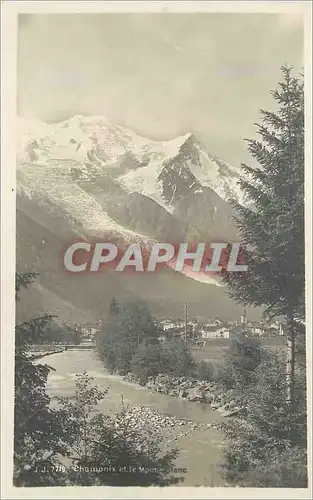 Cartes postales moderne Chamonix et le Mont Blanc