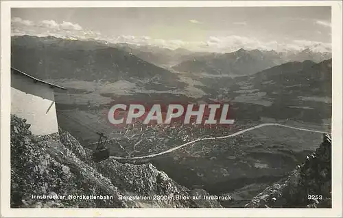 Cartes postales moderne Innsbrucker Nordkettenbahn Bargstation 2300 m Blick auf Innsbruck