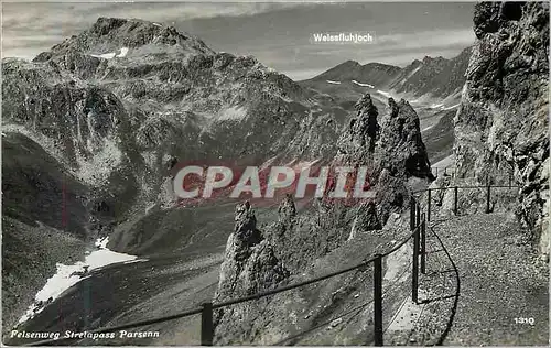 Cartes postales moderne Felsenweg Strelapass Parsenn