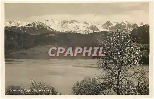 Cartes postales moderne Luzern mit Alpen Am Spittelerquai