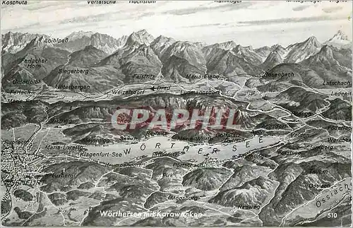 Cartes postales moderne Worthersee mit Karawanken