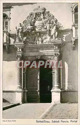 Cartes postales moderne Spittal Drau Schlob Porcia Portal