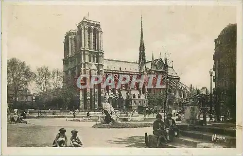 Cartes postales moderne Les Petits Tableaux de Paris Le Square St Julien le Pauvre et Notre Dame Enfants