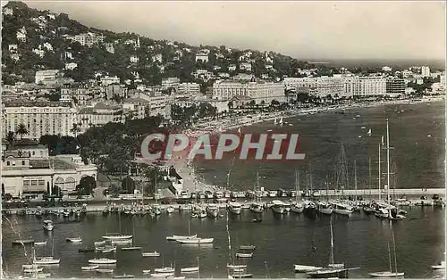 Moderne Karte Cannes Vue sur le Port et la Croisette