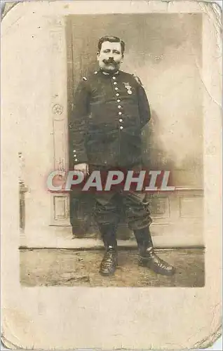 CARTE PHOTO Soldat Militaria Colombes