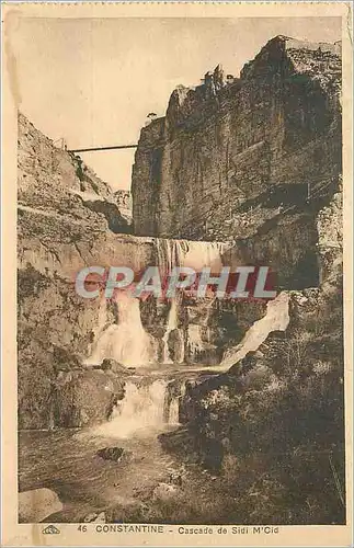 Cartes postales Constantine Cascade de Sidi M'Cid