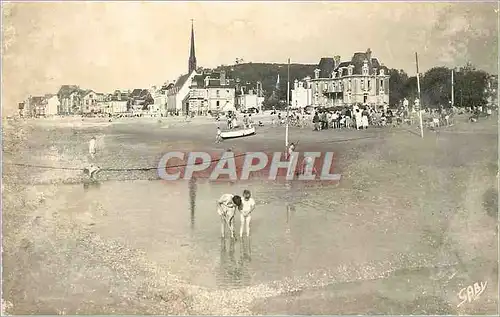 Moderne Karte Houlgate (Calvados) le Temple et la Plage