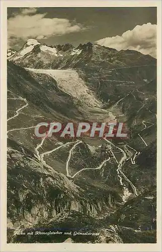 Cartes postales moderne Furka Mit Rhonegletscher und Grimselstrasse Wehrliverlag Kilchberg (Z'ch)