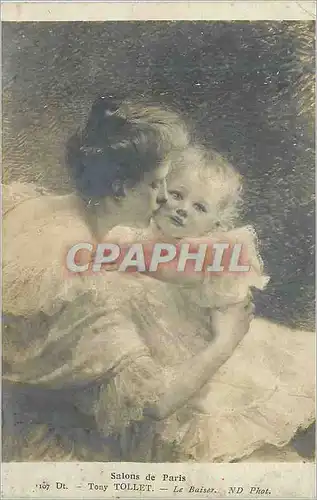 Cartes postales Salon de Paris Tony Tollet le Baiser