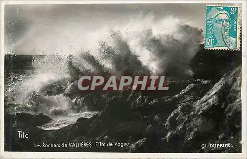 Cartes postales moderne Les Rochers de Vallieres Effet de Vague