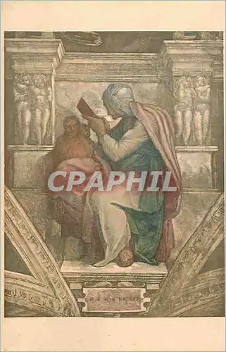 Cartes postales Roma Cappella Sistina Sibilla Persicha Michelangelo