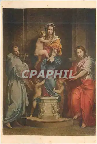 Cartes postales Firenze Galleria Uffizi la Madonna Delle Arpie