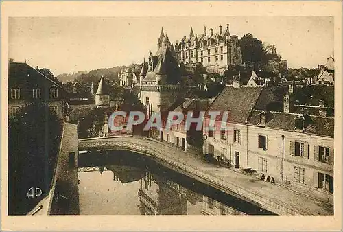 Cartes postales Loches (I et L) le Chateau Royal (Mon Hist XIIe et XVe Siecles) et Porte des Cordeliers
