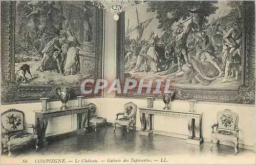 Cartes postales Compiegne le Chateau Galerie des Tapisseries