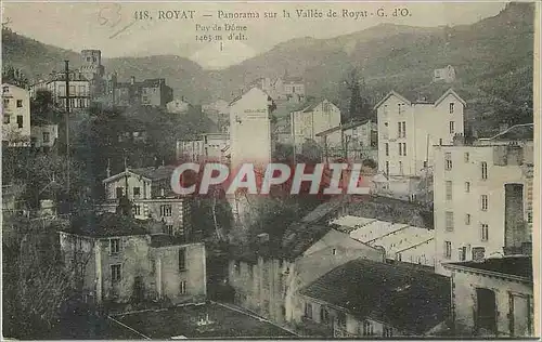 Cartes postales Royat Panorama sur la Vallee de Royat G d'O Puy de Dome