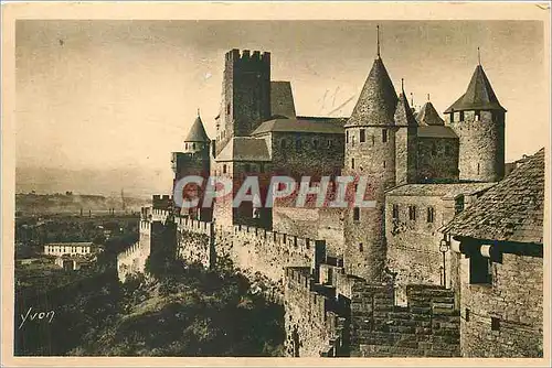 Ansichtskarte AK La Douce France Carcassonne (Aude) La Cite Le Chateau Comtal