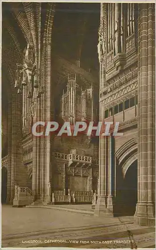 Ansichtskarte AK Liverpool Cathedrale View from South East Transept Orgue