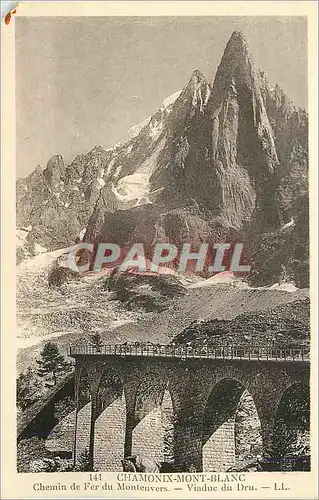 Ansichtskarte AK Chamonix Mont Blanc Chemin de Fer du Montenvers Viaduc du Dru