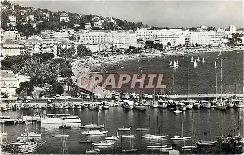 Moderne Karte Cannes La Cote d'Azur Les Grands Hotels de la Croisette vus du Suquet