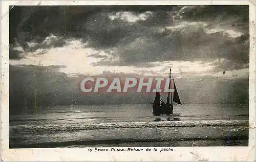 Cartes postales moderne Berck Plage Retour de la Peche Bateau