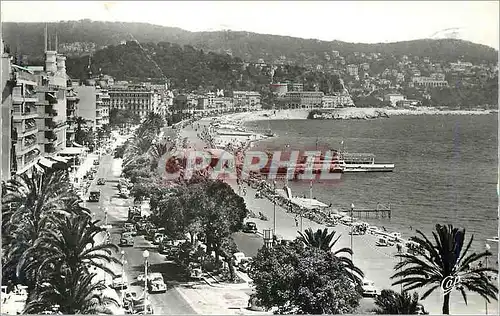 Moderne Karte Nice Promenade des Anglais Bateau