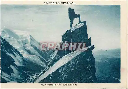 Cartes postales moderne Chamonix Mont Blanc Sommet de l'Aiguille de L'M