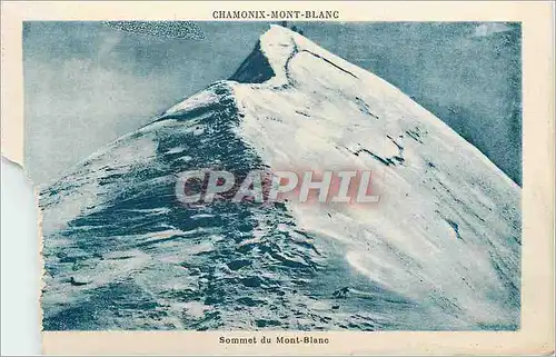 Cartes postales moderne Chamonix Mont Blanc Sommet du Mont Blanc