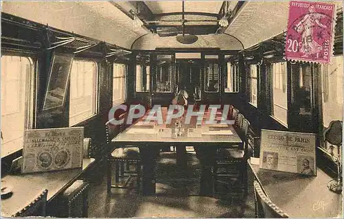 Moderne Karte Foret de Compiegne Clairiere de l'Armistice Wagon Militaria