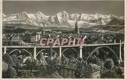 Cartes postales moderne Berne et les Alpes