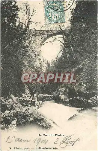 Cartes postales Le Pont du Diable St Gervais les Bains