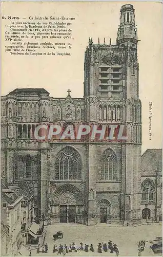 Cartes postales Sens Cathedrale Saint Etienne