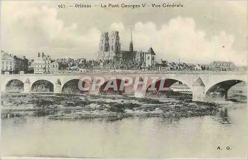 Cartes postales Orleans Le Pont Georges V Vue Generale