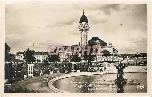 Moderne Karte Limoges La Gare (Roger Gonthier arch)