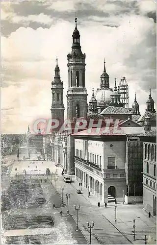 Cartes postales moderne Zaragoza Panorama de la PLaza de Nira