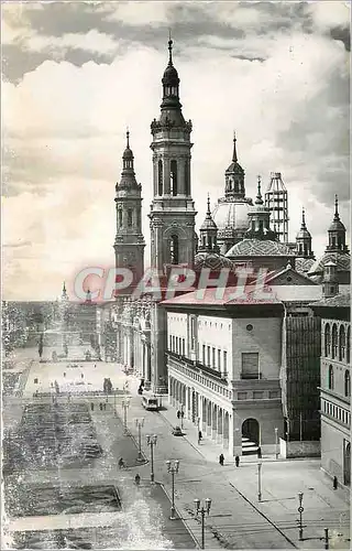 Moderne Karte Zaragoza Panorama de la PLaza de Nira