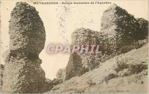 Ansichtskarte AK Meyrargues Ruines Romaines de l'Aqueduc