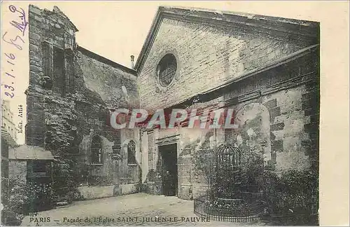 Ansichtskarte AK Paris Facade de l'Eglise Saint Julien le Pauvre