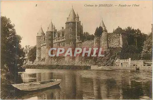 Cartes postales Chateau de Josselin Facade sur L'Ouest