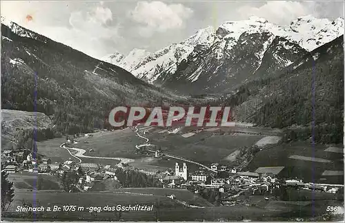 Moderne Karte Steinach a Br 1075 m geg das Gschnitztal