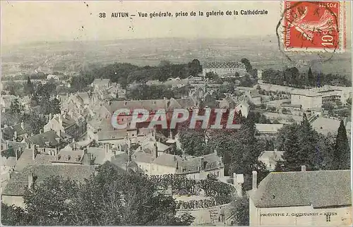 Cartes postales Autun Vue Generale prise de la Galerie de la Cathedrale