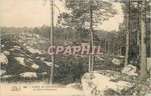 Cartes postales Foret de Fontainebleau Le Desert d'Apremont