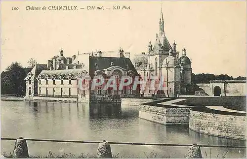 Cartes postales Chateau de Chantilly Cote Sud