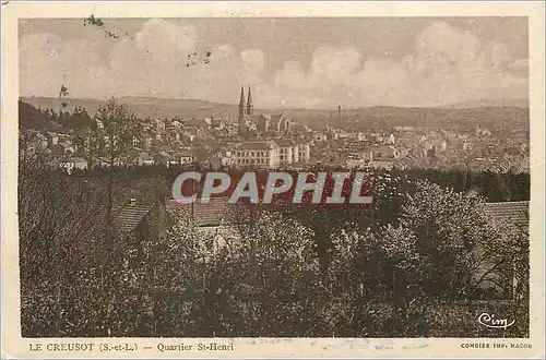 Cartes postales Le Creusot (S et L) Quartier St Henri