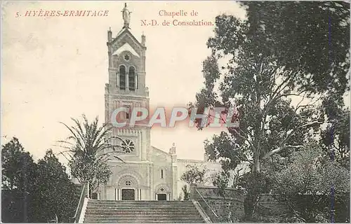 Cartes postales Hyeres Ermitage Chapelle N D de Consolation