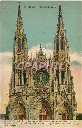 Cartes postales Rouen Eglise St Ouen